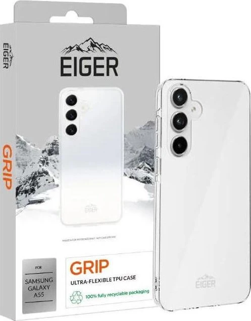 Eiger Grip Case für Samsung Galaxy A55 5G transparent