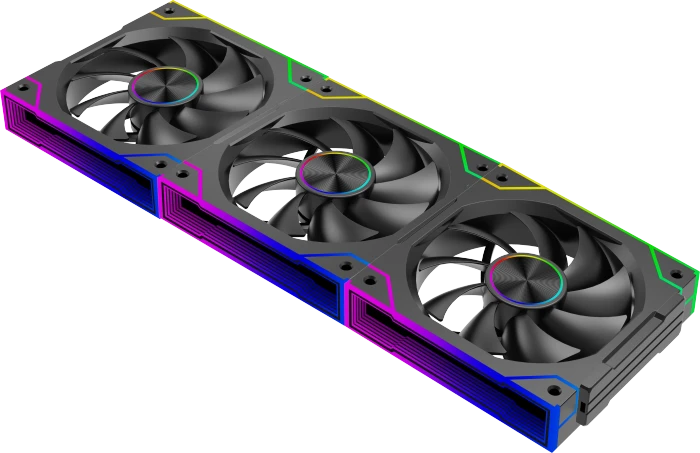 Xilence Gaming Series XF072 ARGB, schwarz, 120mm, 3er-Pack