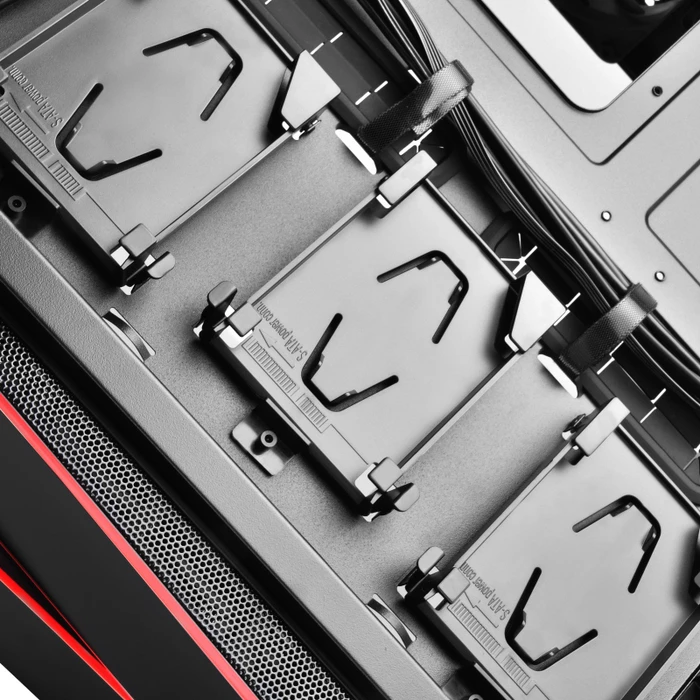 SilverStone Redline Series RL07, schwarz, Glasfenster