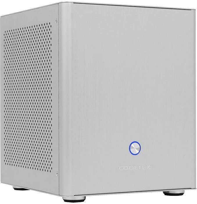 Cooltek Coolcube silber, Mini-ITX