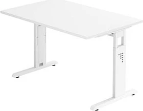 Hammerbacher Ergonomic O-Serie OS12/W/W Schreibtisch 120x80cm weiß/weiß