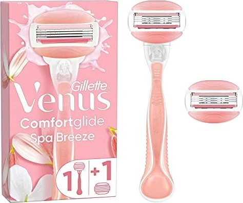 Gillette Venus ComfortGlide Spa Breeze Rasierer + 2 Wechselklingen