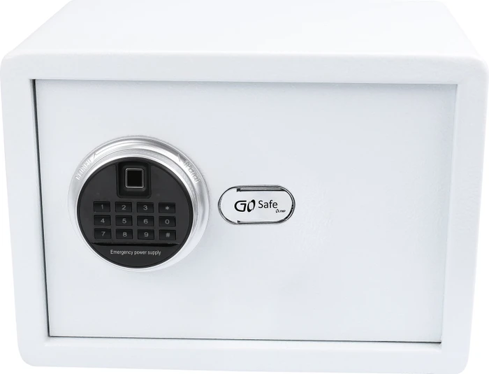 Olympia Olymp GOsafe 2.0/120FP Wandtresor, weiß, Schlüsselschloss/elektronisches Zahlenschloss/Fingerprintreader