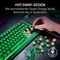 Razer BlackWidow V4 75%, Phantom Green - 20th Anniversary Edition, hot-swap, Razer ORANGE Tactile Gen-3, USB/Bluetooth, US Vorschaubild