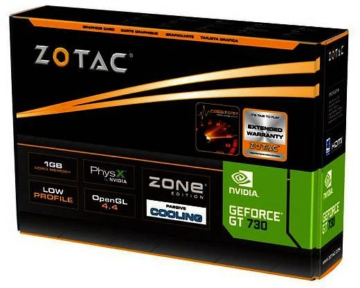 Zotac GeForce GT 730, 1GB DDR3, VGA, DVI, HDMI
