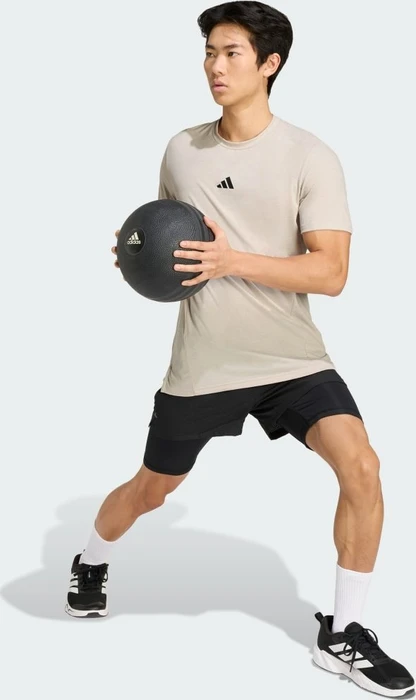 adidas Designed For Training Workout Funktionsshirt kurzarm beige (Herren)