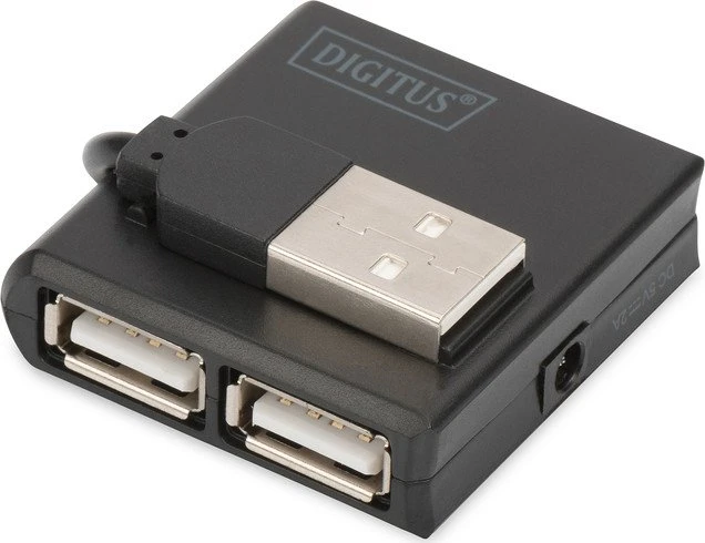 Digitus USB-Hub, 4x USB-A 2.0, USB-A 2.0 [Stecker]