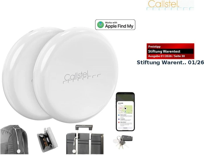 Callstel Schlüsselfinder SGF-20 weiß, 2er-Pack