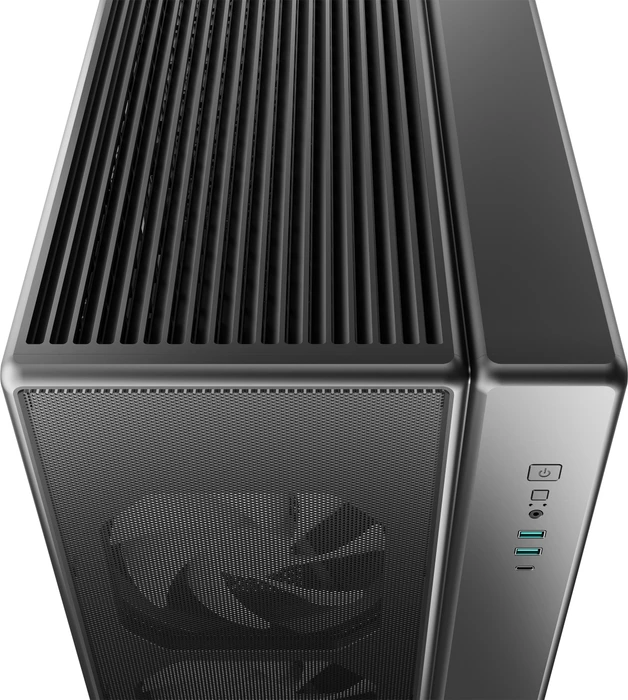 DeepCool CG590 Mesh 2F, schwarz, Glasfenster