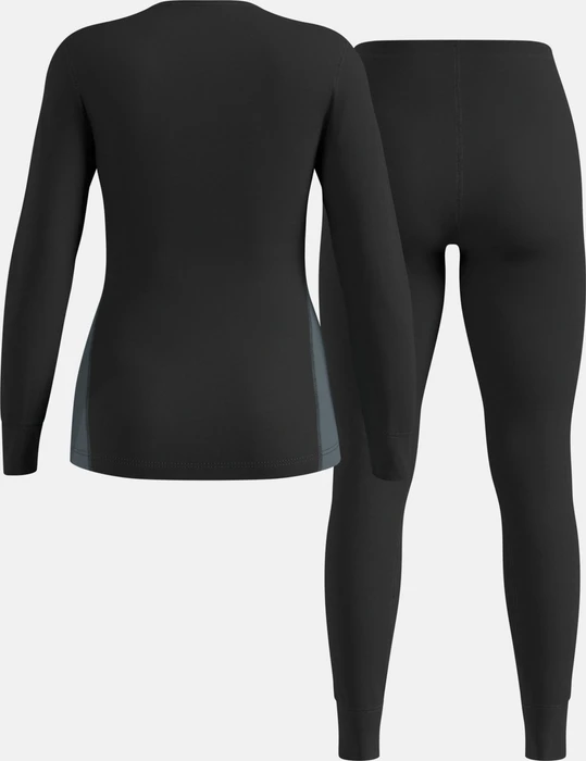 Odlo Active Warm Eco Set black/stormy weather (Damen)