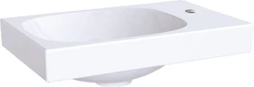 Geberit Acanto Handwaschbecken 40x25cm, Hahnloch rechts, ohne Überlauf, weiß