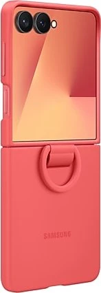 Samsung Silicone Ring Case für Galaxy Z Flip7 rot