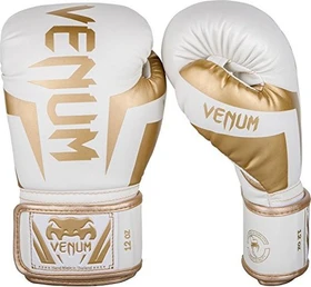 Venum Elite Boxhandschuhe weiß/gold