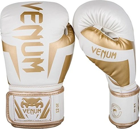Venum Elite Boxhandschuhe weiß/gold
