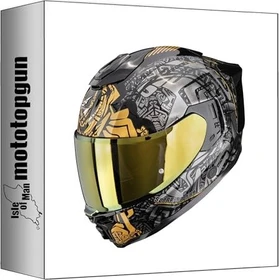 Scorpion EXO-1500 Air Apus grau/gold/schwarz