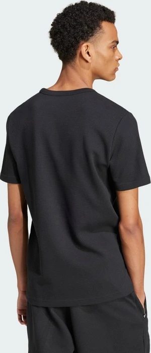 adidas Trefoil Essentials Waffle T-Shirt kurzarm schwarz (Herren)