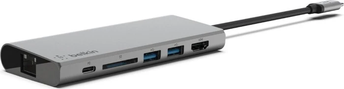 Belkin USB-C Multimedia Hub, USB-Hub, RJ-45, USB-C 3.0 [Stecker]
