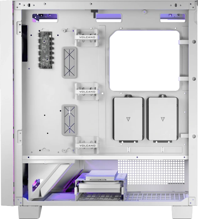Modecom Volcano Perun Apex ARGB 3F White, Glasfenster