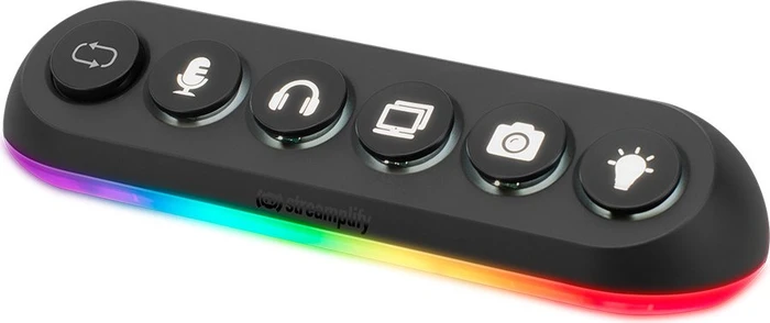 Streamplify Hub Deck 5 RGB USB-Hub, 4x USB-A 3.0/1x USB-A 2.0, USB-A 3.0 [Buchse]