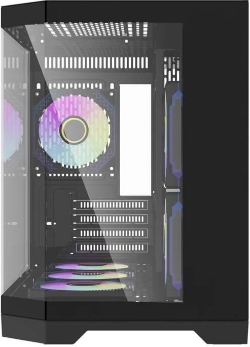 DarkFlash FT418 Black, Glasfenster