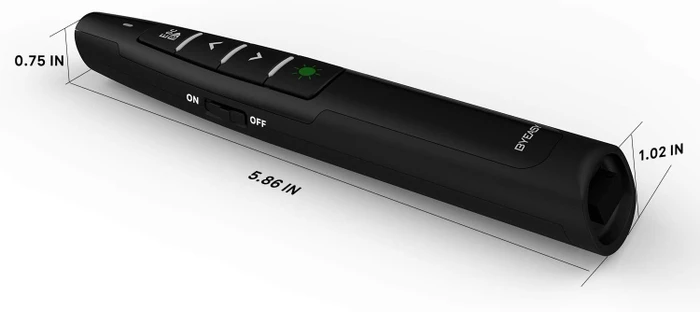 Byeasy P6100 Wireless Presenter with Green Laser