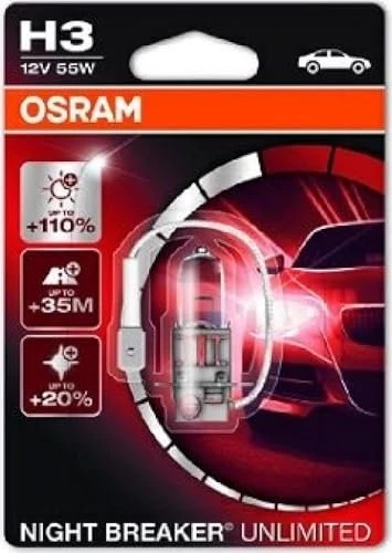 Osram Night Breaker Unlimited H3 55W, 1er-Pack Blister