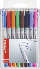 STABILO OHPen universal wasserlöslich F sortiert, 8er-Set