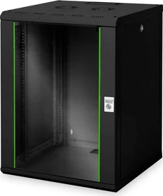 Digitus Professional Unique Serie Wandschrank 16HE, Sicherheitsglastür, IP2X, schwarz, 600mm tief