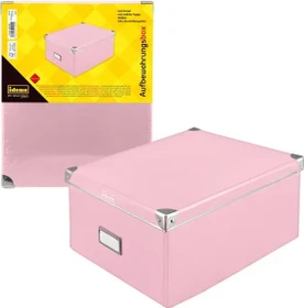 Idena Aufbewahrungsbox mit Deckel, rosa