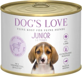 PetCo Dog's Love Junior Lamm mit Kürbis und Kamille, 1.20kg (6x 200g)