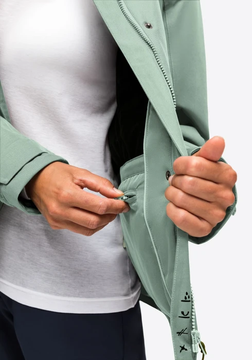 Maier Sports Lisbon Funktionsjacke luscious moss/green goose (Damen)