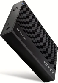 Axagon Ribbed Box Festplattengehäuse, schwarz, 3.5", USB-C 3.0