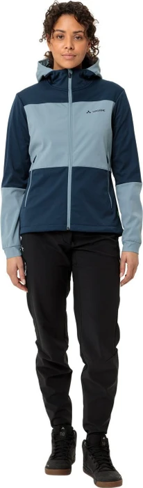 Vaude Qimsa Hooded Softshell Fahrradjacke dark sea (Damen)