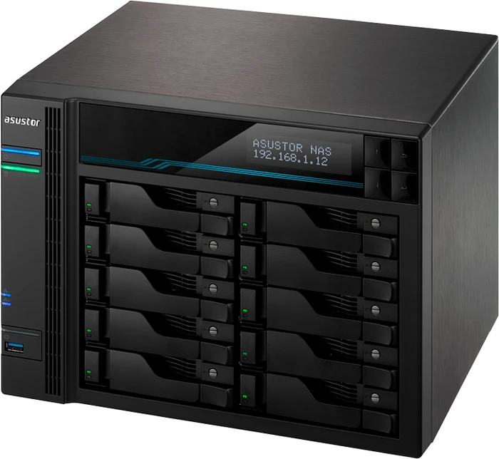 Asustor Lockerstor 10 AS6510T, 8GB RAM, 2x RJ-45 10GBase-T, 2x RJ-45 2.5GBase-T