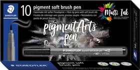Staedtler pigment soft brush pen 372 kaltgrau dunkel, 10er-Pack