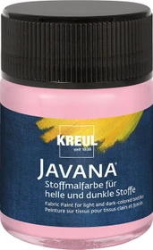 Kreul Javana Stoffmalfarbe für helle und dunkle Stoffe, rose, 50ml