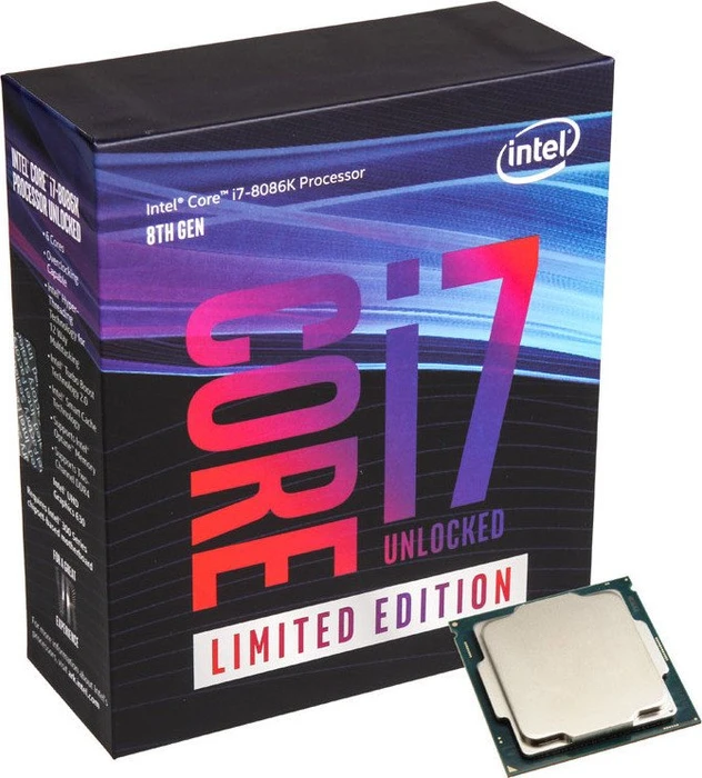 Intel Core i7-8086K Limited Edition, 6C/12T, 4.00-5.00GHz, boxed ohne Kühler