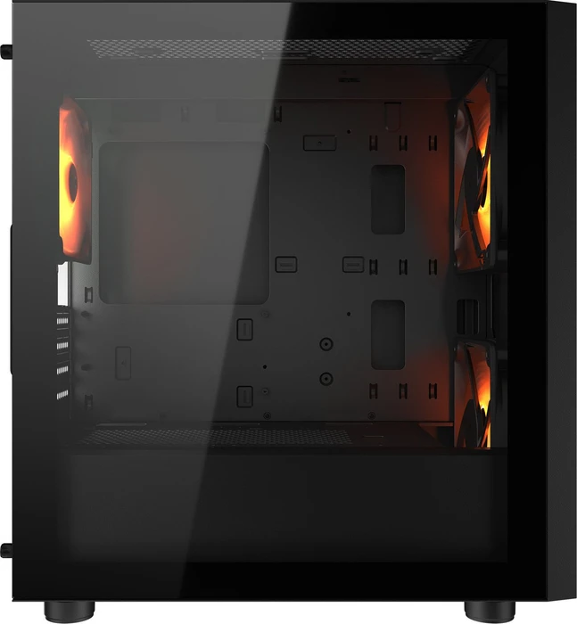 Cougar Uniface Mini RGB Black, schwarz, Glasfenster