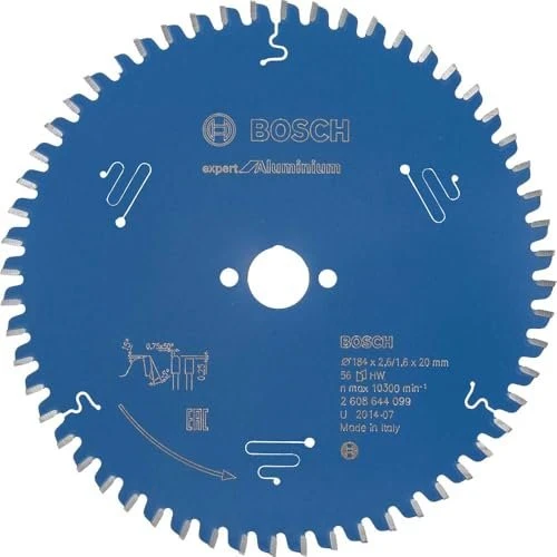 Bosch Professional Expert for Aluminium Kreissägeblatt 56Z, 184x1.6x20mm, 1 Stück