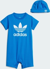 adidas Gift Set mit Beanie Jumpsuit blue bird (Junior)