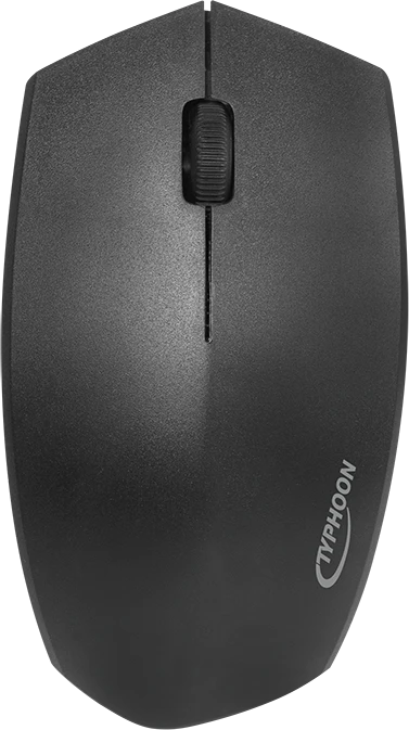 Typhoon Wireless Dual Mode Mouse, schwarz, USB/Bluetooth