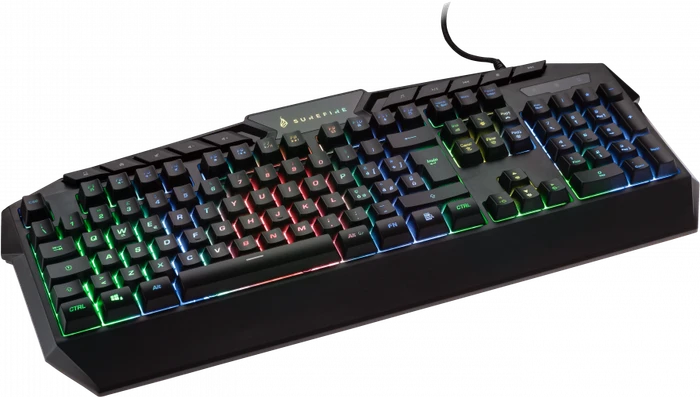 Verbatim SureFire KingPin RGB Gaming Keyboard, LEDs RGB, schwarz, USB, IT