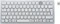 Kensington Multi-Device Dual Wireless Compact Keyboard, silber/weiß, USB/Bluetooth, UK Vorschaubild