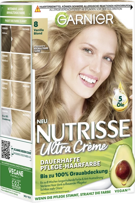 Garnier Nutrisse Creme Haarfarbe 80 naturblond