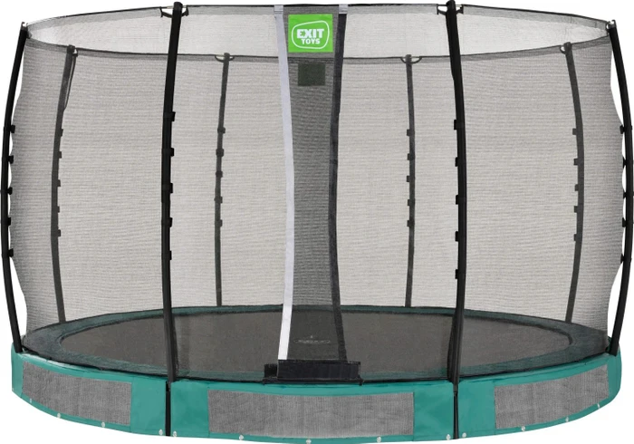 Exit Toys Allure Classic mit Sicherheitsnetz 366cm Bodentrampolin grün