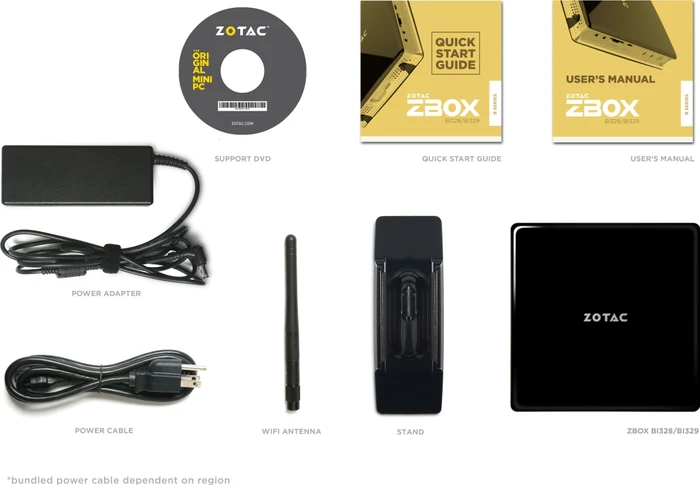 Zotac ZBOX BI329, Celeron N4100, 4GB RAM, 64GB SSD