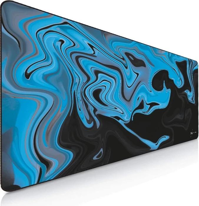 Nyfter Nyfpad XXL Liquid Premium Gaming Mousepad, 900x500mm, Design blau/schwarz