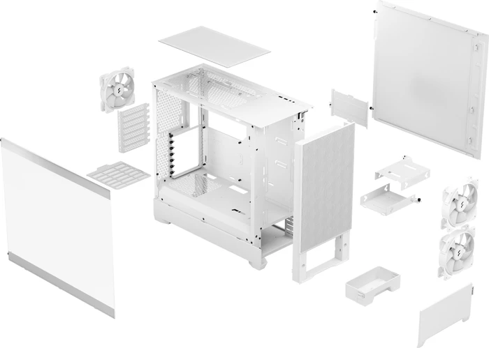 Fractal Design Pop Air RGB White TG Clear Tint, Glasfenster