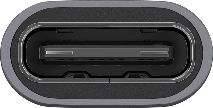 Wentronic Goobay USB 2.0 Micro-B Stecker auf USB-C 2.0 Buchse grau