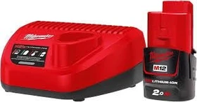 Milwaukee M12 NRG-201 Starterset 12V, 2.0Ah, Li-Ionen, 1 Akku [2.0Ah] [24Wh]